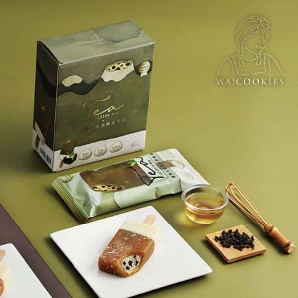 WA! COOKIES古娃娃鐵觀音濃茶奶蓋雪糕 一盒4支